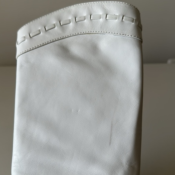 Sergio Rossi White Leather Cowboy Style Heeled Boots US 5.5/ EU 35.5 - Picture 10 of 10